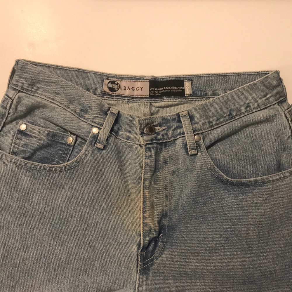 Levi’s Silver Tab Baggy light blue wash jeans